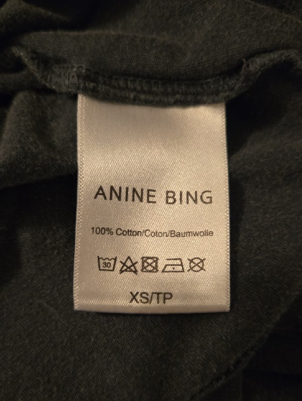 Anine Bing Black Tee - Picture 5 of 12